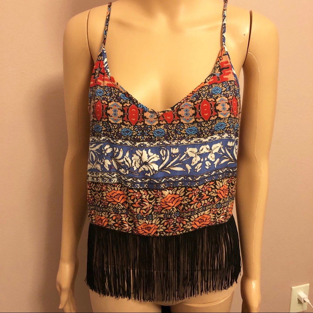 Forever 21 fringe top size medium